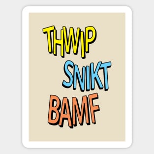 Comic Book Sound Effects Sticker